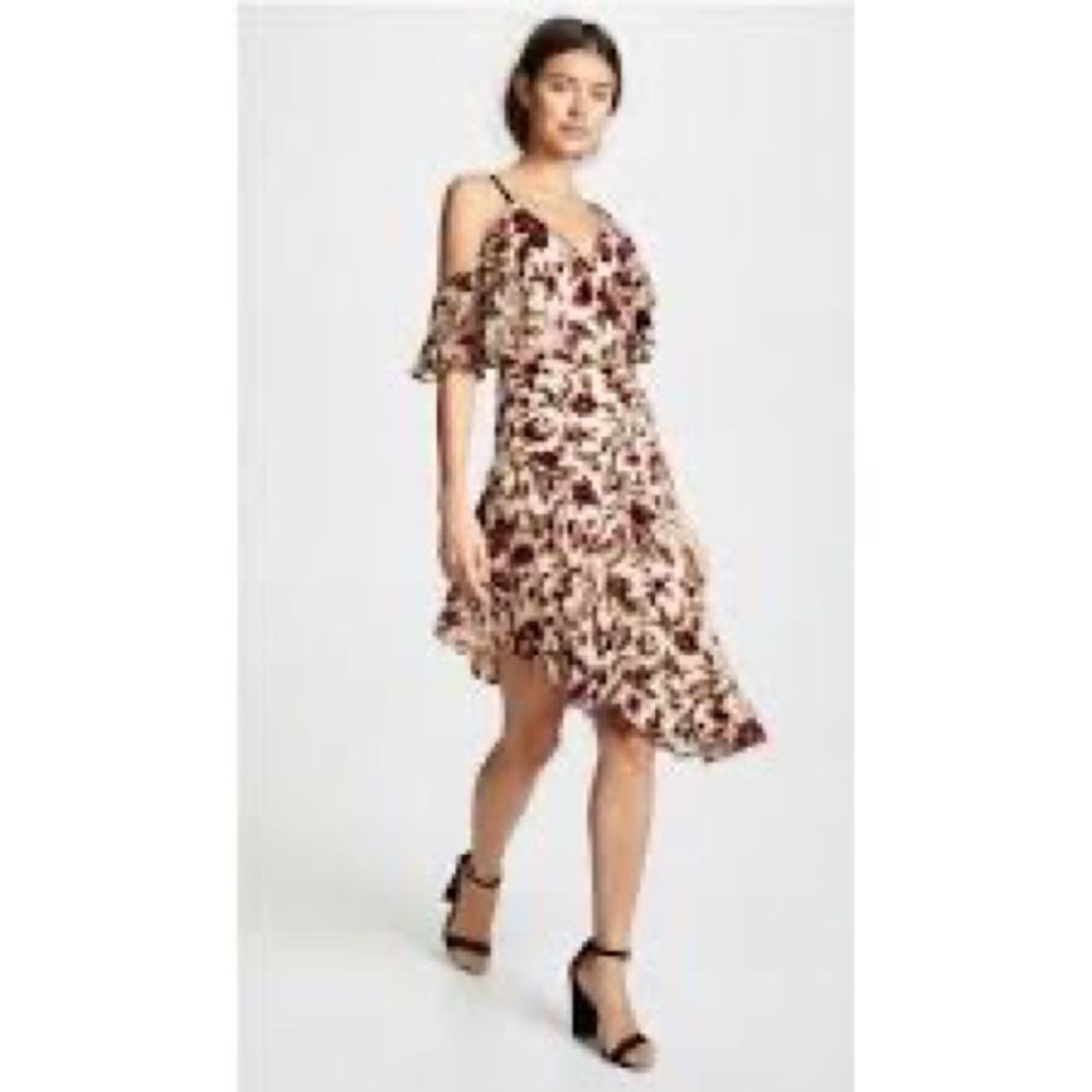 NORDSTROM ALI AND JAY DONT MIND IF I DO FLORAL ASYMMETRICAL DRESS SIZE XL - Picture 4 of 11